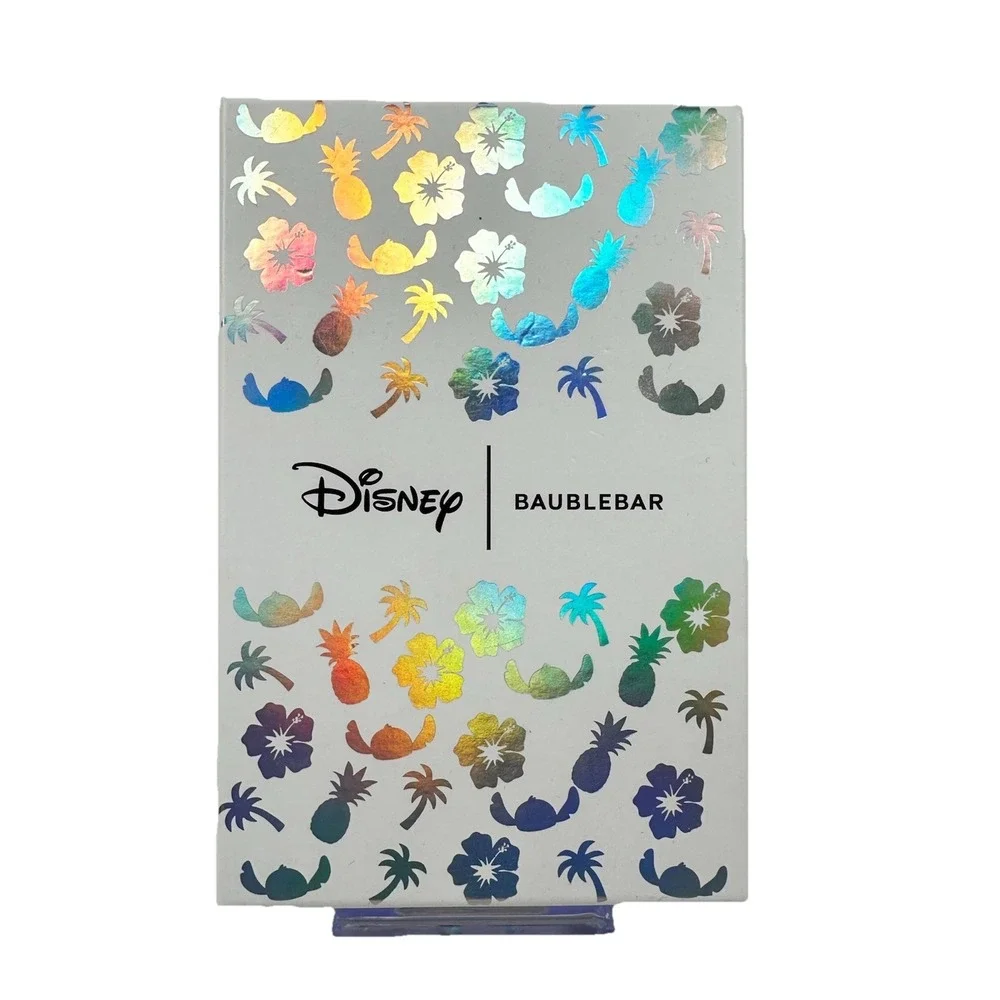 Disney BaubleBar Stitch Lilo Ohana Keychain Bag Charm Set Boxed Gift